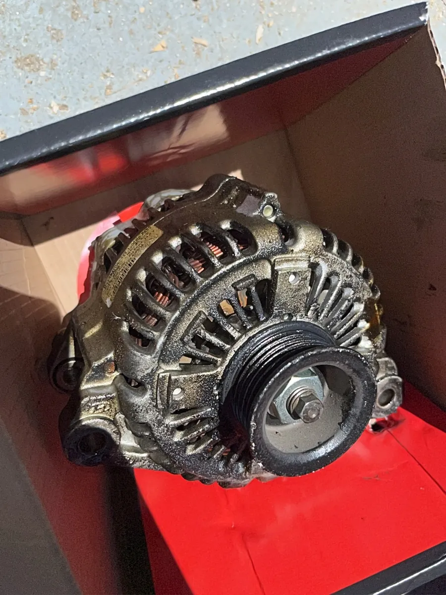 Old alternator out.