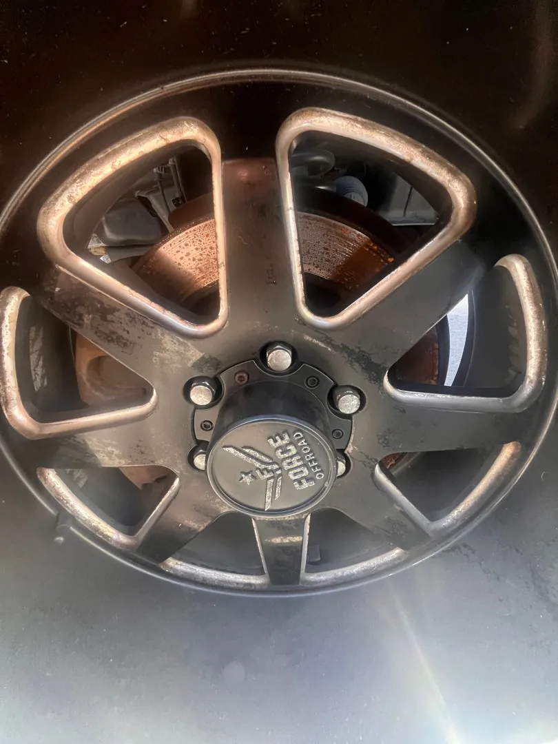 Wheel off.